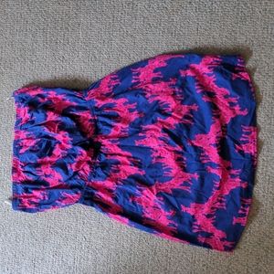 Lily Pulitzer strapless dress size L